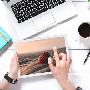 Android Tablet, 8-Core Processor, 2GB RAM, 16GB Storage (Expandable to 256GB), WiFi, Bluetooth, Voice Call, GPS, Dual SIM,Ideal for Learning, Gaming, and Communication