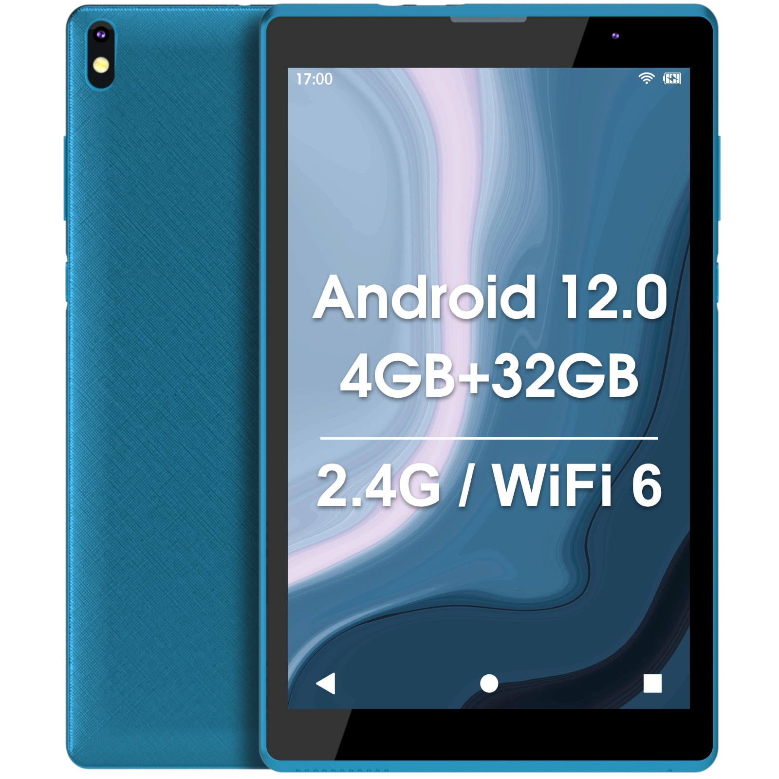 Android Tablet 8 inch, Android 12 Tablet, 4GB RAM 32GB ROM, Quad-Core Processor, Dual Camera, WiFi, 1TB Expand, Game