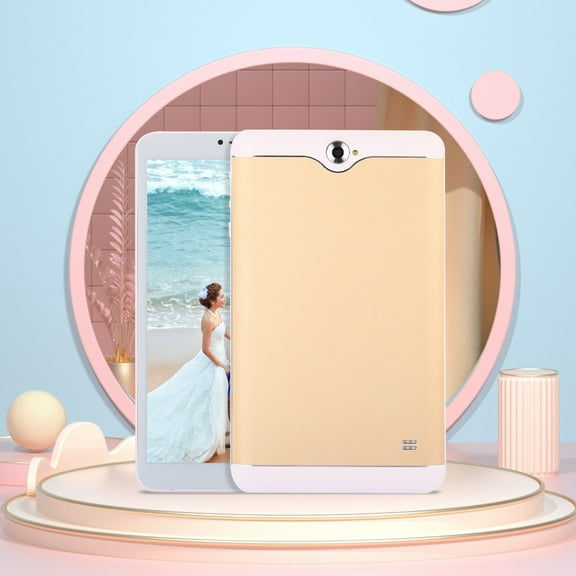 Android Tablets on Sale, Hwkond HD 7 Inch Android Tablet IPS High Definition Screen WiFi Bluetooth Voice Call Game Video Learning Tablet SIM Card Communication Function,Gold