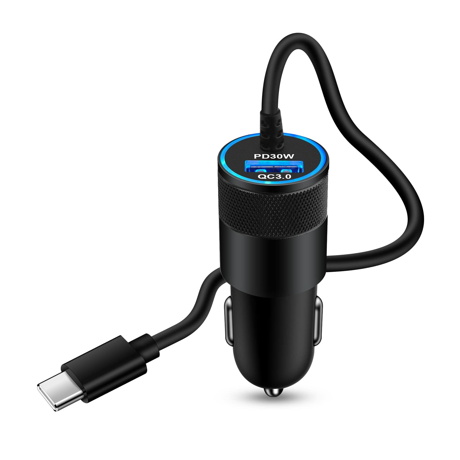 Android USB C Fast Car Charger for Samsung Galaxy A54/S23/A14/A13/S22
