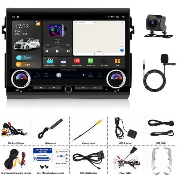 Android15 Car Stereo GPS Navi for Toyota FJ Cruiser 2007-2022 Wireless Carplay Android Auto 14.6" Touchscreen Voice Dual Wifi FM/RDS DSP SWC
