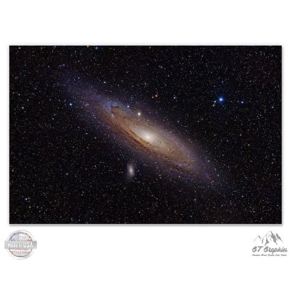 Andromeda Galaxy - 5" Vinyl Sticker - For Car Laptop I-Pad - Waterproof Decal