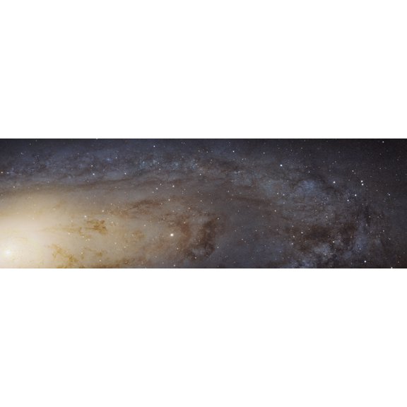 Andromeda Galaxy Mosaic Canvas Art - Robert GendlerStocktrek Images (25 x 8)