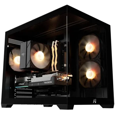 Andromeda Insights AMD Spectra Gaming PC - RX 9070 XT 16GB | Ryzen 5 9600X (5.4 GHz Turbo Boost) | 16GB DDR5 6000MHz | 1TB Gen4 SSD | 850W Gold | ARGB | Wi-Fi + BT | Win 11