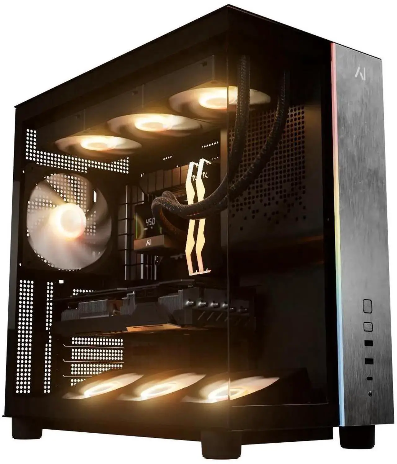 Andromeda Insights V3 Gaming PC AMD - RX 9070XT 16GB GDDR6 | Ryzen 7 7800X3D 4.2 GHz (5.0 GHz Turbo Boost) | 16GB DDR5 6000MHz | 1TB Gen4 SSD | 850W Gold PSU | ARGB Fans | Wi-Fi + BT | Win 11