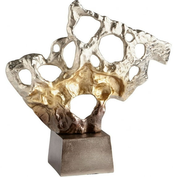 Cyan Design 10189 Aluminum Abstract Andromeda Statue - Nickel / Champagne