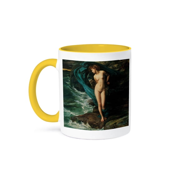 3dRose, Andromeda by Edward John Poynter, 15oz Two-Tone Yellow Mug