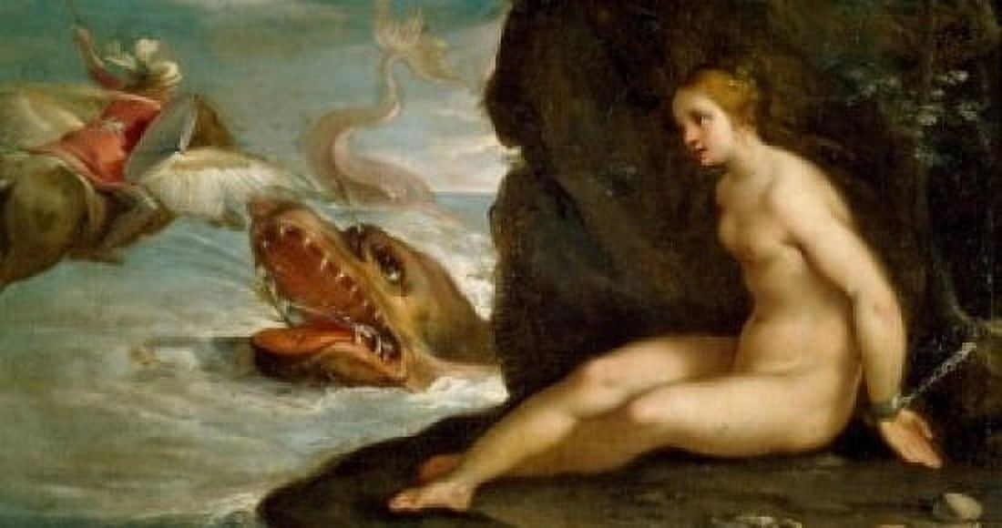Andromeda by Rutilio di Lorenzo Manetti 17th Century (1571-1639) private collection Canvas Art - Rutilio di Lorenzo Manetti (24 x 36)