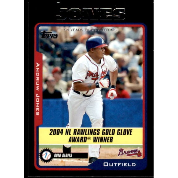 Andruw Jones Card 2005 Topps Black #711