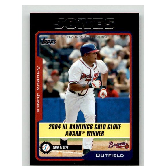 Andruw Jones GG Card 2005 Topps Black #711