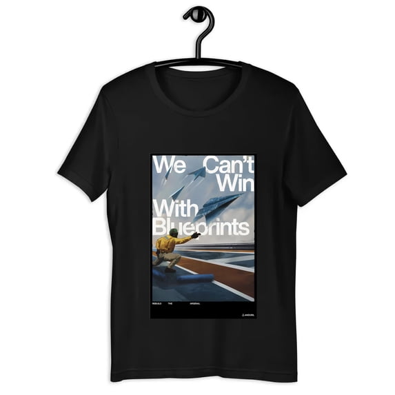 Anduril Industries We Can't Win With Blueprints Poster T-shirt
