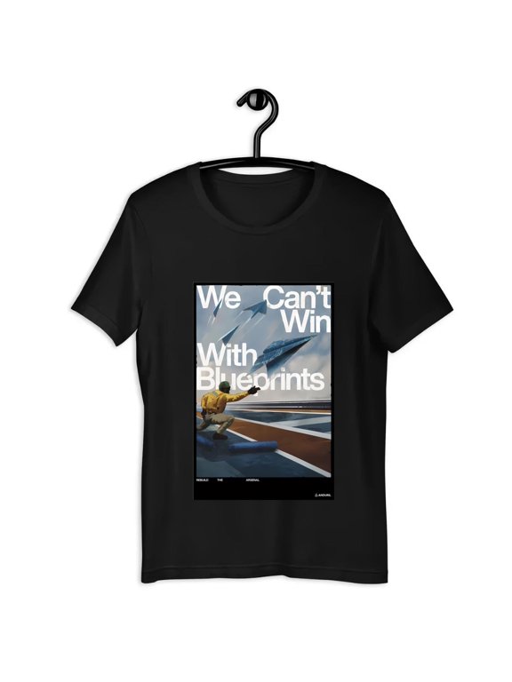 Anduril Industries We Can't Win With Blueprints Poster T-shirt