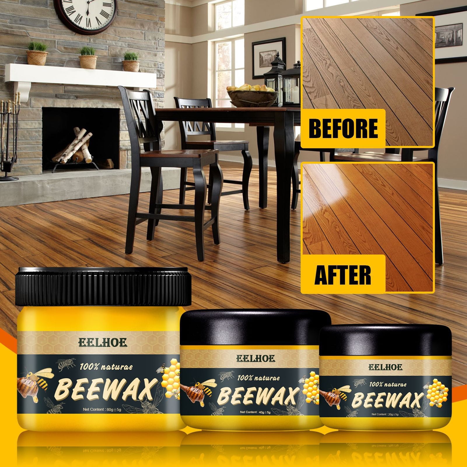 Andvari 20/40/80G Repair Beeswax Decontamination Nourishment Refurbish