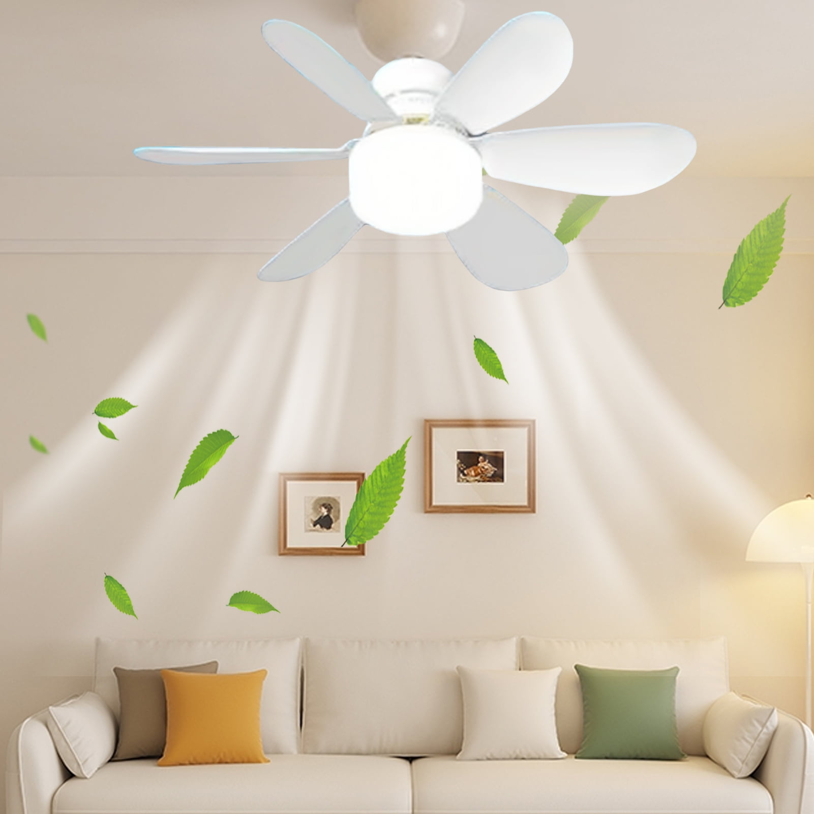 Andvari 30/40W Flickerfree LED Lighted Ceiling Fan Dimmable Fan Light