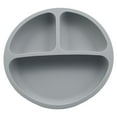 thumbnail image 1 of Andvari Divided Toddler Suction Plate Silicone 3 Grids Infant Feeding Plate, 1 of 9