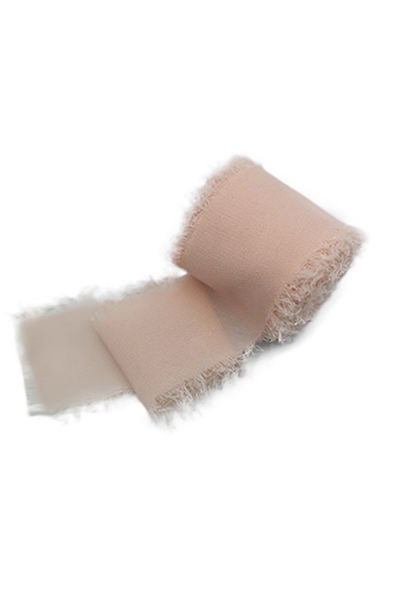 Frayed Edged Wrinkle Chiffon Silk Ribbon Wedding Flower Bouquet Wrap Decor Prop