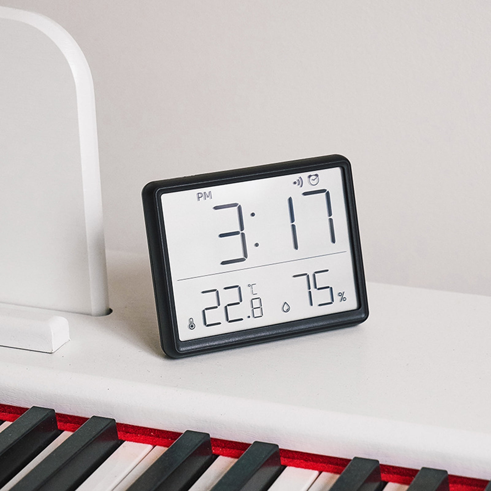Andvari Large Screen Digital Alarm Clock Temperature and Humidity