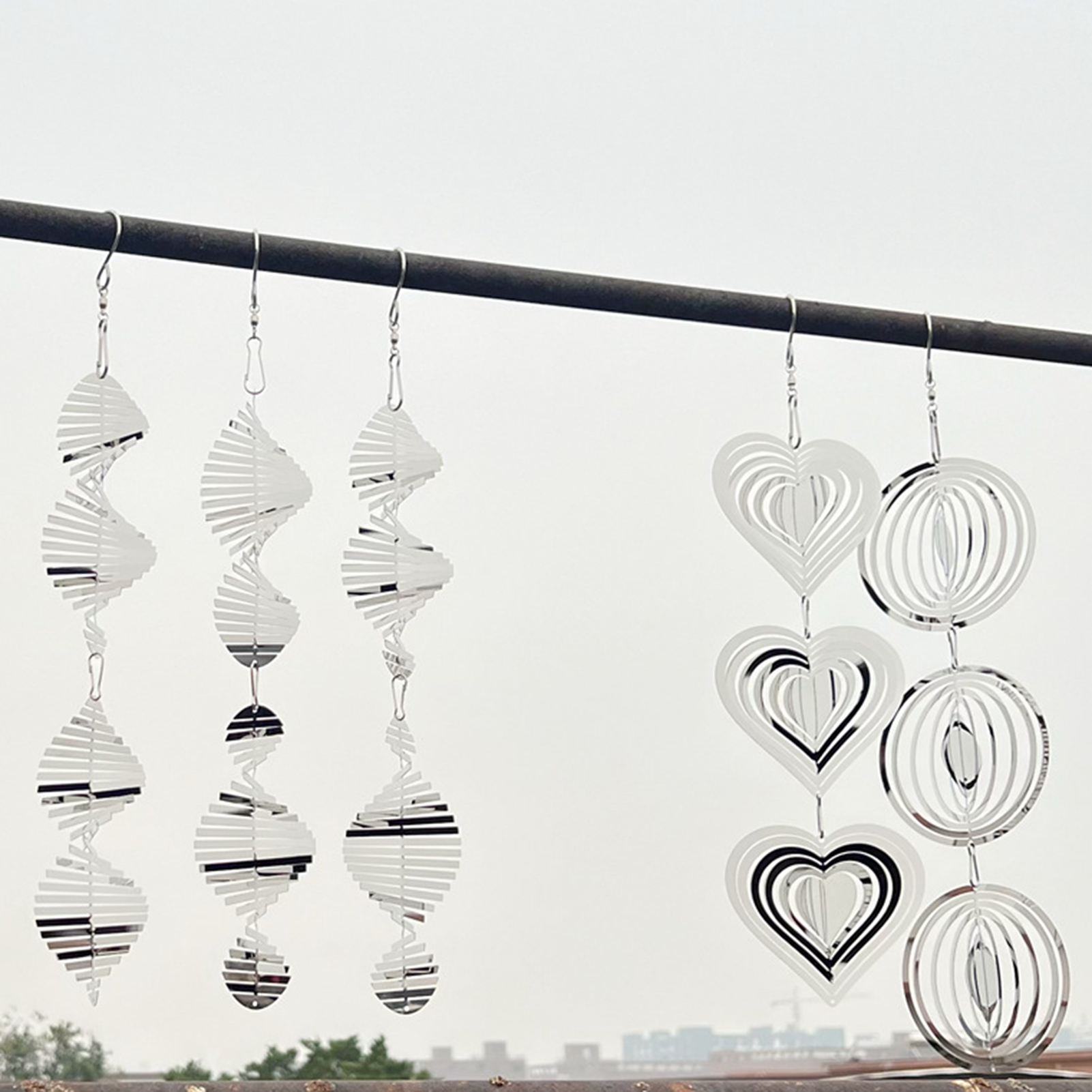 Andvari Metal Bird Reflector Wind Spinner DoubleSided Highly