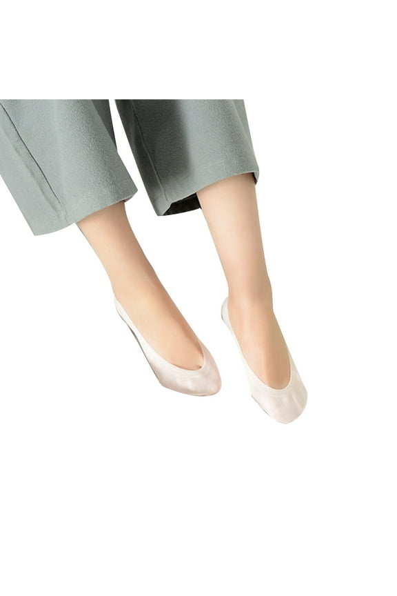 Women Low Cut Solid Color Invisible Trainer Ballerina Footsies Soft Boat Socks