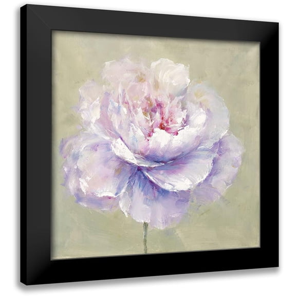 Andy 12x12 Black Modern Framed Museum Art Print Titled - Soft Petals