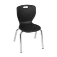 thumbnail image 1 of Andy 15" Stack Plastic Chair (8 pack)- Black, 1 of 6