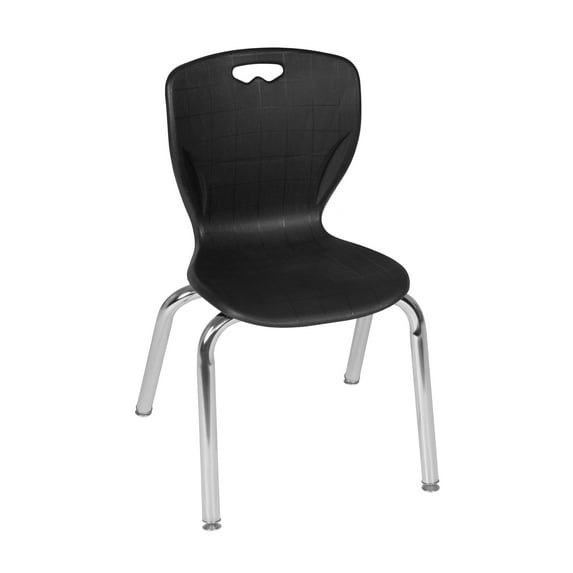 Andy 15" Stack Plastic Chair (8 pack)- Black