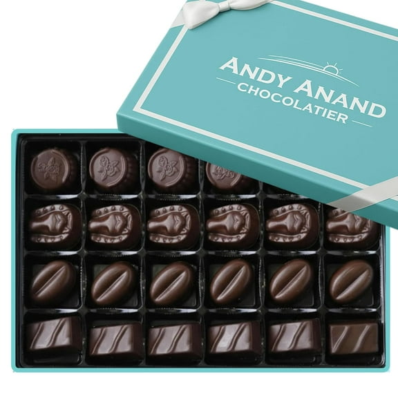 Andy Anand Sugar-Free Vegan Chocolate Truffles 24 pcs Sweetened with Stevia, Guilt-Free Delight