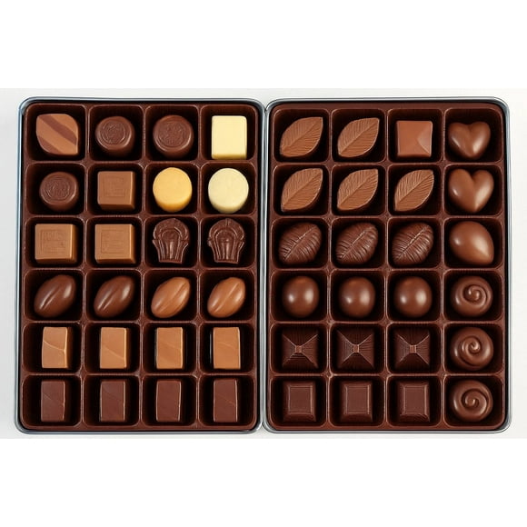 Andy Anand 48 pcs Sugar Free Luxury Selection Assorted Chocolate Truffles Espresso, Hazelnut, Strawberry, Coconut, Cherry, Orange Gift Boxed, Shipped 2nd Day Air