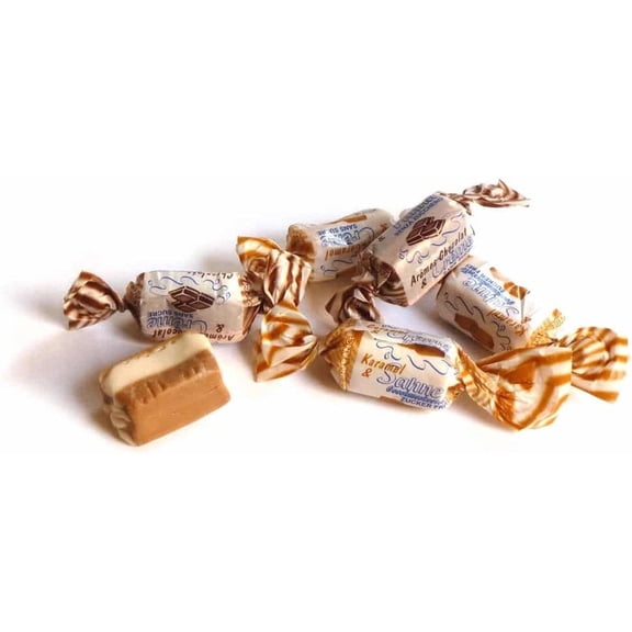 Andy Anand Sugar Free Cream Taffy Toffee, Caramel, Chocolate & Coffee, 66 Count, 7 oz, 2 Pack