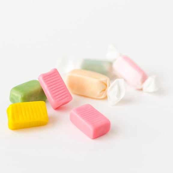 Andy Anand Sugar Free Fruit Taffy Toffees trio of Strawberry-Orange-Lemon flavors 70 Pcs Diabetic-friendly crafted in Europe, mouthwatering experience 7 Oz - 2 Pack