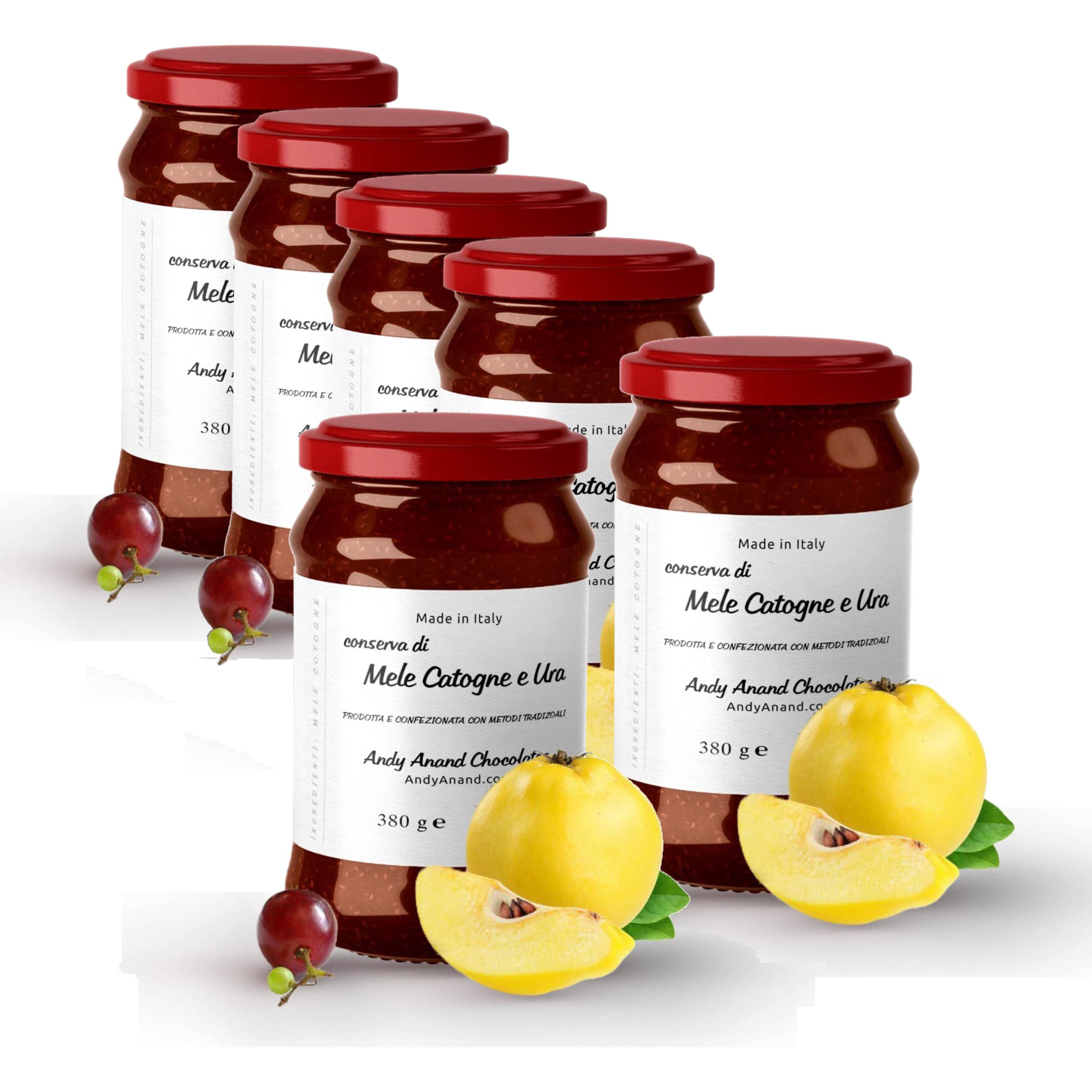 Andy Anand Sugar Free Grape Hand Made Preserves Jams 6 Jars, Only 1 ingredient, made with Fresh