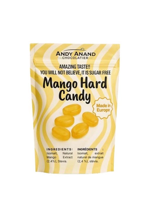 Sugar-Free Mango Hard Candy, 7 oz, Stevia Sweetened, Gluten-Free, Keto & Diabetic Friendly