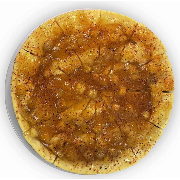 Andy Anand Tangy Apple Cheesecake 9" Fresh Made in Traditional Way, Amazing-Delicious-Decadent & Greeting Card, Birthday Valentine, Christmas, Mothers Fathers day, Anniversary, Gourmet Food (2 lbs)