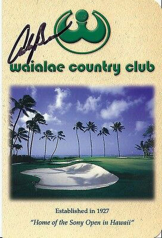 Andy Bean Signed Waialae Country Club Hawaii Scorecard