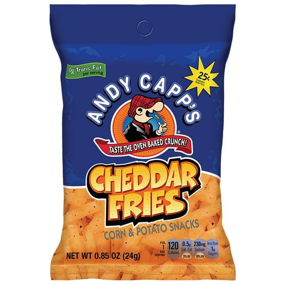 Andy Capp Cheddar Fries, 3-Ounce Bags (Pack of 35)