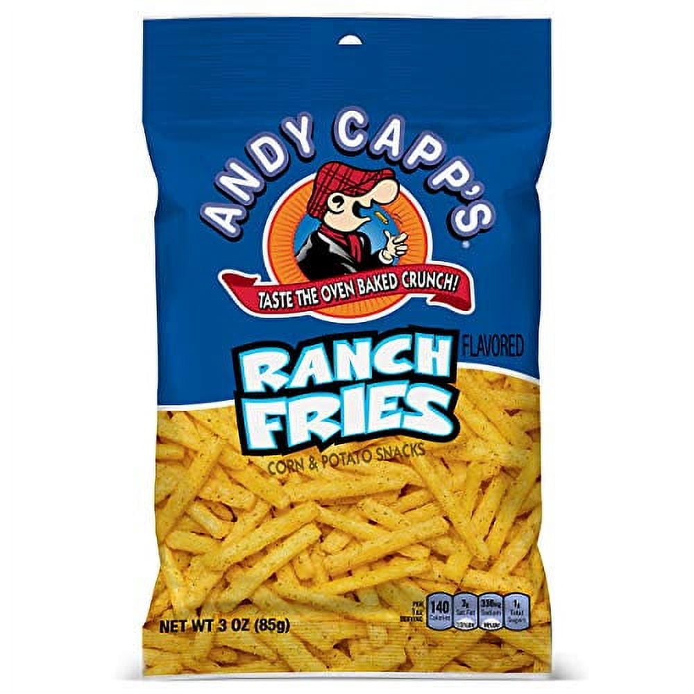 Andy Ranch Andy Capp's Ranch Fries Snacks, 3-oz Bag - Walmart.com