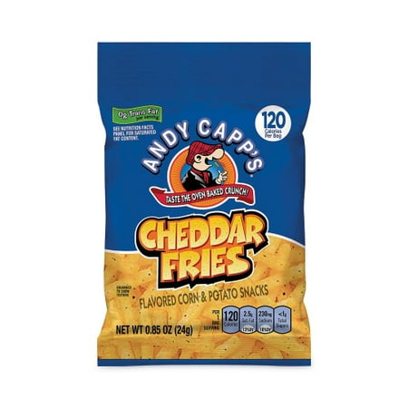Andy Capps Cheddar Fries, 0.85 oz Bag, 72/Carton, Each