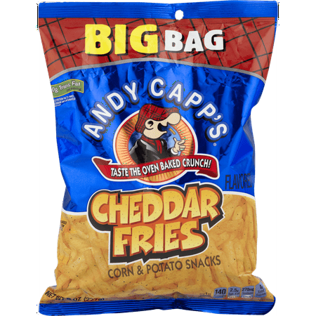 Andy Capps Fries 8 oz. Big Bag: Your Choice of Cheddar, Hot or Variety 4 Packs (Cheddar Fries)