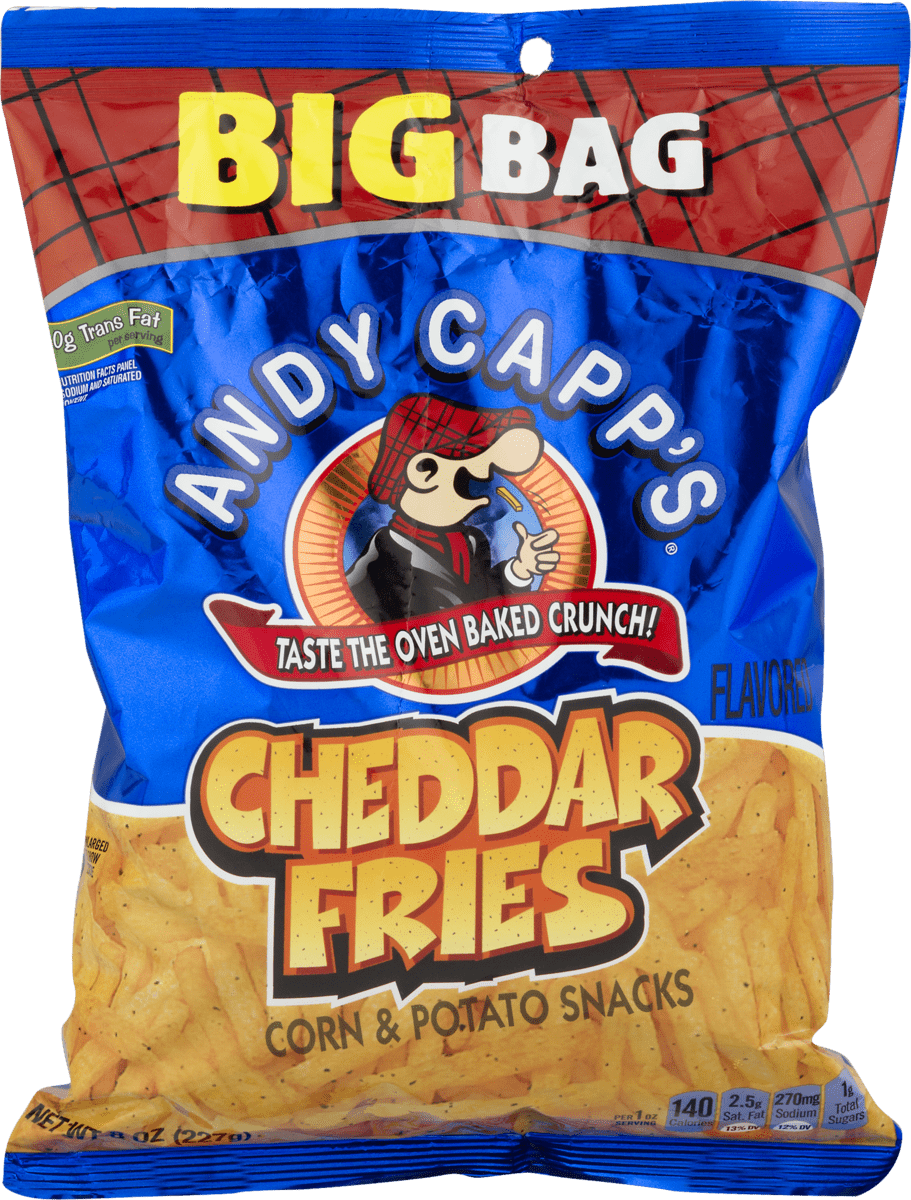Andy Capps Fries 8 oz. Big Bag: 4 Packs (Hot Fries)