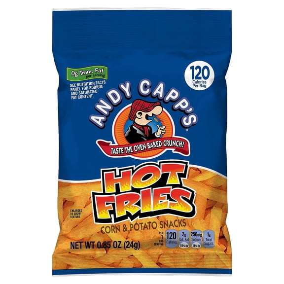 Andy Capps Hot Fries .85 oz, 72 Count