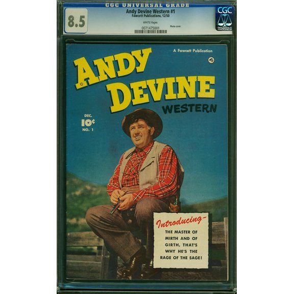 Andy Devine Western #1 - CGC 8.5 Comic Book