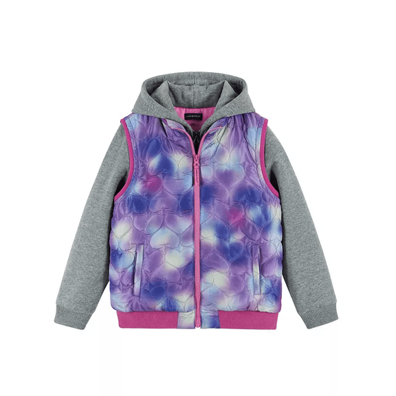 Andy & Evan Child Little Girls Two-Fer Vest Jacket Size 7