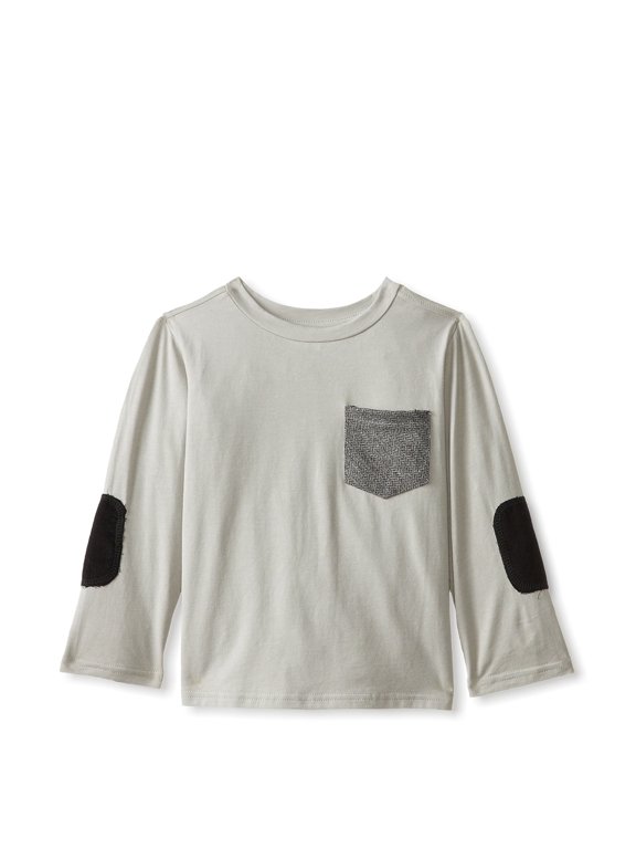 Tie Pocket Tee (Little Boys) Size 7Y Gray