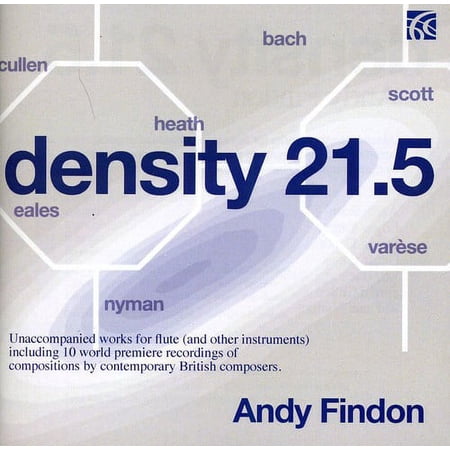 Andy Findon - Density 21.5: Unaccompanied Works for Flute - Music & Performance - CD