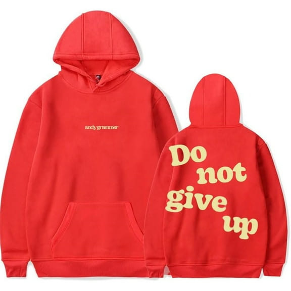 Andy Grammer Do Not Give Up Merch Hoodie Pockets Drawstring Unisex Hooded Sweatshirt Fashion Clothing