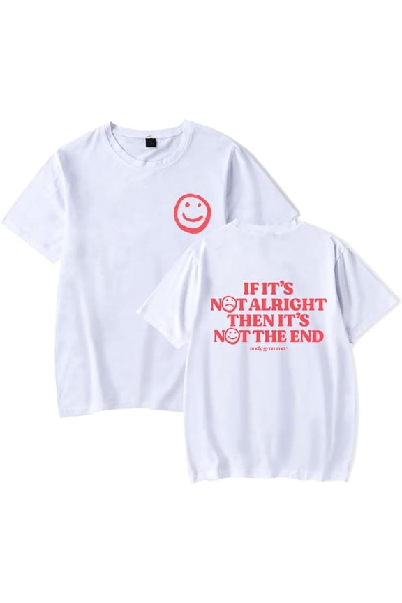 Andy Grammer It's Not The End Merch Cotton short sleeved T-shirt for women and men, fashionable round neck top