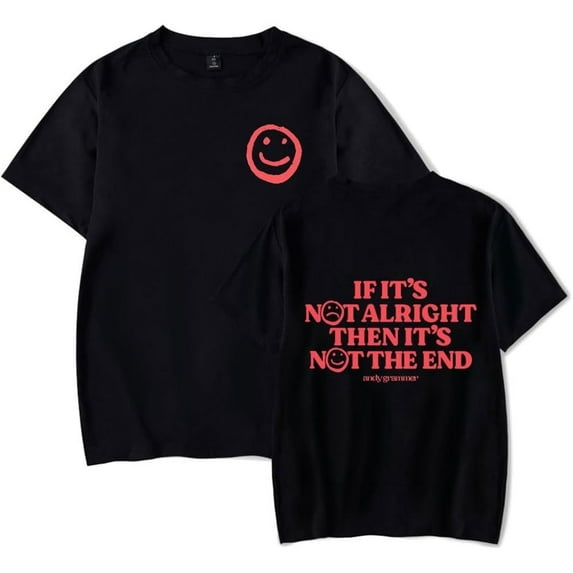 Andy Grammer It's Not The End Merch Men's & Women's Cotton Short Sleeve Crew Neck Trendy T-Shirt