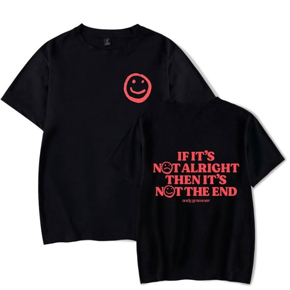 Andy Grammer Its Not The End Merch Unisex Oversized Soft Cotton Short Sleeve Graphic T-Shirt - Summer Casual Streetwear