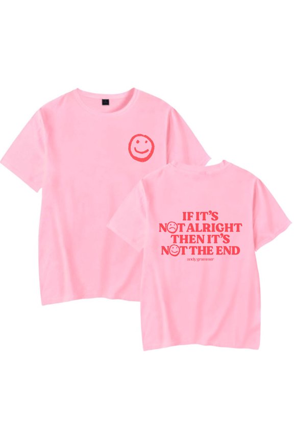 Andy Grammer Its Not The End T-Shirts Merch Women Clothes Trend Casual Short Sleeve Top