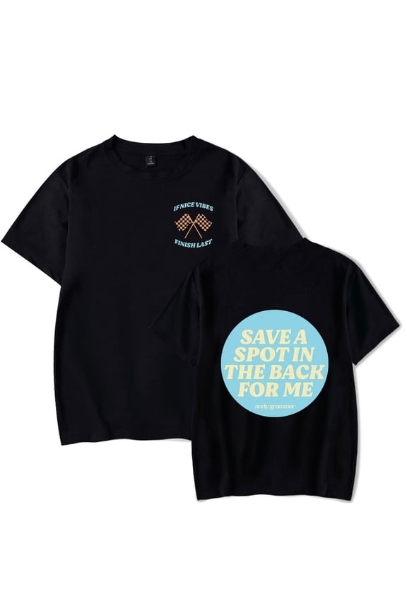 Andy Grammer Save A Spot Merch Unisex Oversized Soft Cotton Crewneck T-Shirt - Graphic Print Summer Casual Streetwear